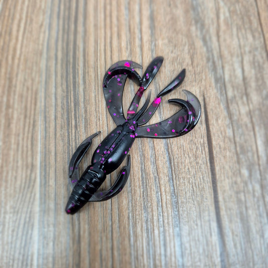 Top-Baits by MK | PB-Craw 6cm | Black Purple Flake