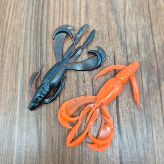Top-Baits by MK | PB-Craw 6cm | BMO Blue Metallic Orange