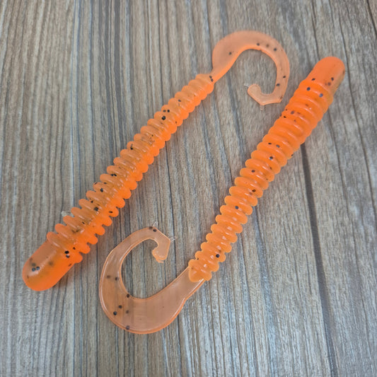 Top-Baits by MK | Mr. Twister 11cm | Orange Pepp UV