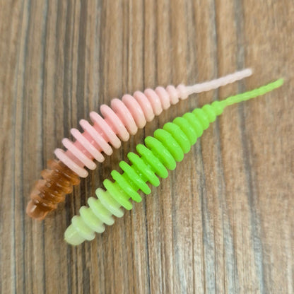 Top-Baits by MK | Rib Worm | 6cm | 8 Stück - Marshmallow