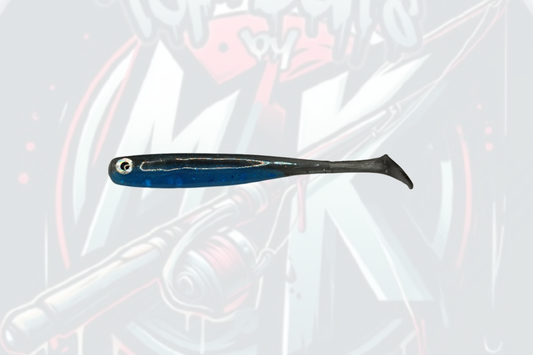 Top-Baits by MK | Nilu-Shad 12cm | Blue Flakes Anthrazit