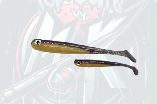 Top-Baits by MK | Nilu-Shad 12cm | Gold Purple Flakes