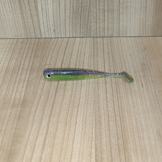 Top-Baits by MK | Nilu-Shad 10cm | Purple-Chartreuse